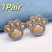 Adjustable Cat Claw Waist Cincher, No Sewing Or Tools Needed, Waist Button Clip Fastener For Jeans, Skirts, Tightens Waistline, Reusable Detachable Silver-Tone Buckle Brooch, Durable Fashion Waist Clip Accessory For Women, Men, Students, Teens, College Girls, Young Professionals