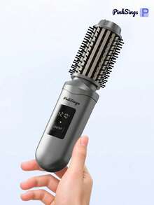 PinkSings 无绳卷发棒，旅行卷发梳，三合一便携式无绳卷发棒，热能卷发梳，USB充电式卷发棒，迷你热能卷发梳 - 腮红 - 彩色 - 查看 2