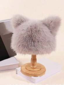 1顶休闲仿毛皮护耳飞行员帽，带扣，保暖防风，男士秋冬度假装扮 - 多色2 - 查看 12