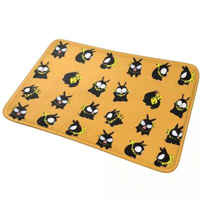 P-Chan Orange Pattern 7 Pigs Anti-Slip Doormat Floor Mat Carpet Rug For Kitchen Entrance Home Bathroom Living Room Footpad Mats