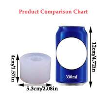 1/4 件硅胶冰淇淋形蜡烛模具，DIY 手工蜡烛制作用品，蜡熔体，肥皂，树脂工艺装饰 - 白色 - 查看 3