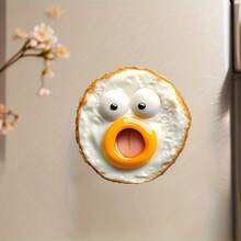 1 Pack Surprise Egg Fridge Magnets - Cute Acrylic Oval Fridge Decor For Christmas, Halloween And June Celebrations, Fun Kitchen Gift For Food Lovers, Family & Friends, Durable Design