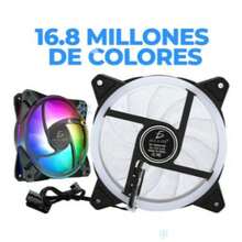 Ventilador para CPU con sistema silencioso de enfriamiento y Luz RGB - Negro - Ver 3