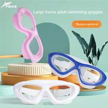 Premium Integrated Earplug Style Unisex Adult Anti-Fog Waterproof Swimming Goggles - Multicolor - View 2