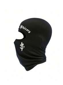 1pc/2pcs Letter & Dollar Sign Ski Mask Balaclava, Unisex, UV Protection Windproof Scarf, Suitable For Snowboarding And Motorcycling,Festival,Travel - Multicolor - View 8