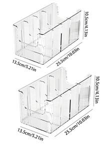 Set de 2 organizadores apilables de CD de plástico transparente, estantería para exhibir CDs, caja de almacenamiento de CDs, ideal para estantería de medios y organización, excelente para oficina en casa, entusiastas de la música - Multicolor - Ver 14
