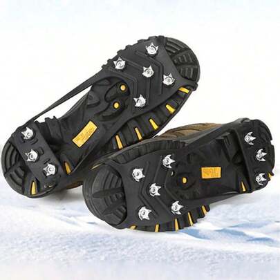 户外防滑雪鞋钉，8齿不锈钢冰爪，适用于冰雪路面，冬季防滑鞋钉，鞋靴通用防滑登山钉，冰雪微型鞋钉，冬季徒步登山冰钓雪地冰爪，8齿钢钉防滑钉