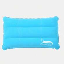 1pc Outdoor Casual Camping Travel Ultralight Flocked Inflatable Pillow, Nap Pillow For Home & Travel - Multicolor - View 1