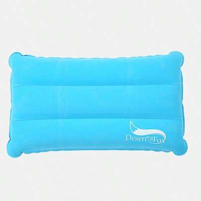 1pc Outdoor Casual Camping Travel Ultralight Flocked Inflatable Pillow, Nap Pillow For Home & Travel