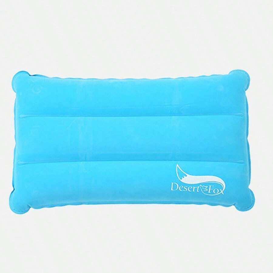 1pc Outdoor Casual Camping Travel Ultralight Flocked Inflatable Pillow, Nap Pillow For Home & Travel - Multicolor - View 1
