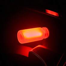 Accesorios para automóvil Luz ambiente de control táctil Botella de vidrio cerámico LED Luz nocturna romántica mini multiescena con sensor táctil USB, lámpara de mesita de noche para interiores y exteriores, disponible en blanco, azul, rojo, morado, rosa, verde, amarillo - Luz ambiental USB (esmerilada) - Ver 14