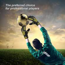 Goalkeeper Gloves, Football Gloves, Featuring Double-Layer Wrist Protection And Non-Slip Durable Latex Material | High-Performance Professional Goalkeeper Gloves | All-Purpose Football Gloves With Excellent Breathability - Multicolor - View 4