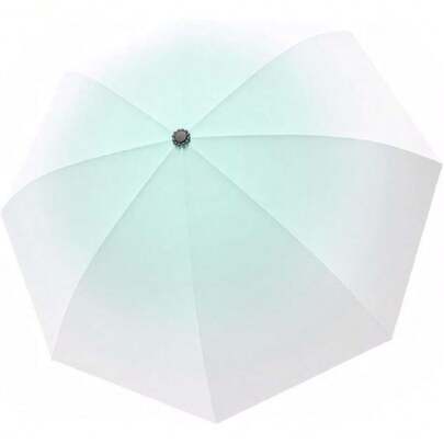 Paraguas de Viaje con UPF 50 Protección UV Portátil y Compacto 11 Varillas Liviano Impermeable y a Prueba de Viento Sombrilla Elegante con Degradado para Senderismo y Mochileros Verde menta,36986507