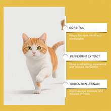 Pet Eye Drops, Gentle Cleaning & Care For Tear Stains & Secretions, Suitable For Cats & Dogs