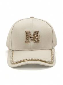 1 pieza Gorra de béisbol casual y minimalista ajustable para mujer - Beis - Ver 13