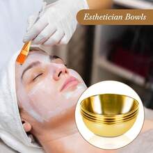 2/3/6/12/18pcs Beauty Therapist Supplies, Facial Care Spa Set - Mixing Bowls, Fan Brushes, Flat Head Masks Makeup Tools, Portable Travel Facial Care Kits, Available In Gold, Silver, Rose Gold - Multicolor - View 2