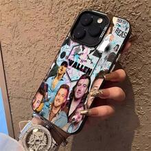 Funda para teléfono con marco flexible y duradero de música country occidental de Morgan Wallens. Adecuada para 17 Pro Max, 17 Air, 16 Pro MAX, 15 Pro Max, 14 Pro, 13 Pro, 12 y 11. Funda personalizada para hombre y mujer. Excelentes regalos para novias, novios y familiares en Navidad y Halloween. - Negro - Ver 3