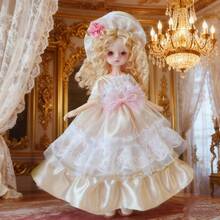 New 6-Inch BJD Doll Clothes, 30cm Doll Dress & Jacket Set (Doll, Shoes, Socks Not Included)
