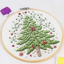 10pcs Bamboo Embroidery Hoops, 8cm/10cm/15cm/20cm - Apricot - View 4