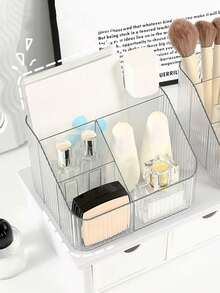 1pc Premium Transparent Cosmetic Storage Organizer Rack,Makeup Bag,Travel Essential - Clear - View 8