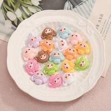 9/18pcs Colorful Resin Rabbit Pendant, Random Color Cute Rabbit Charms, DIY Jewelry Making Accessories Suitable For Necklace, Earrings - Colorful Rabbit Pendant - View 5