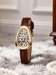 1 chiếc đồng hồ nữ XYSO khung vàng mặt tam giác kiểu cổ điển, cá nhân hóa, máy quartz, thích hợp để đeo hàng ngày hoặc làm quà tặng, phù hợp cho Giáng sinh, Ngày Valentine, Ramadan, Eid, Lễ hội Carnival và các lễ hội khác. - Một cỡ - Xem 2