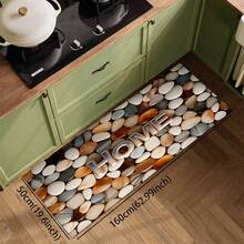 1 pieza Felpudo con diseño de guijarros, alfombra de drenaje duradera para cocina, sala de estar, entrada, balcón, decoración del hogar, cafetería, bar, vacaciones, fiesta, dormitorio, baño - Multicolor - Ver 18