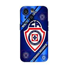 Funda para teléfono Cruz Azul con diseño de corazón y logotipos dinámicos del club, ideal para teléfonos ,  17,  16 Pro Max,  15 Pro Max,  13 y  12. Fabricada con TPU resistente para una protección superior contra golpes y caídas. Perfecta para aficionados al deporte, cumpleaños, regalos familiares o para demostrar tu cariño en estas fiestas. - Negro - Ver 2