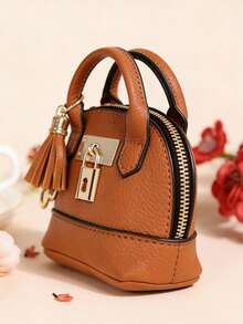 1PC Fashionable Half Circle Small Bag Leather Keychain Coin Pouch Small Round Coin Holder Pouch As Wallet Tassel Keychain Leather Coin Purse Coin Pouch Keychain Men And Women Women Coin Purse Pouch Change Wallet Small Leather Holder Bag With Zipper Key Holder Key Case School Supplies Teacher Gifts Back To School For Women Mini Wallet-Christmas,Christmas Gifts,Gifts For Women,Purses,Red Purse,Crossbody Bags For Women,Purses And Bags Women,Bags,Backpack,Shoulder Bag,Fall,Fanny Packs For Women,Tote Bags For Women,Gold Purse For Women,Funny Gifts,Makeup Bagbag Charms,Keychains,Purse Charms,Plush Keychain,Keychain,Girls Keychain,Cute Keychains For Girls,Keychains For Woman,Bag Charms,Christmas Gifts - 彩色 - 查看 2