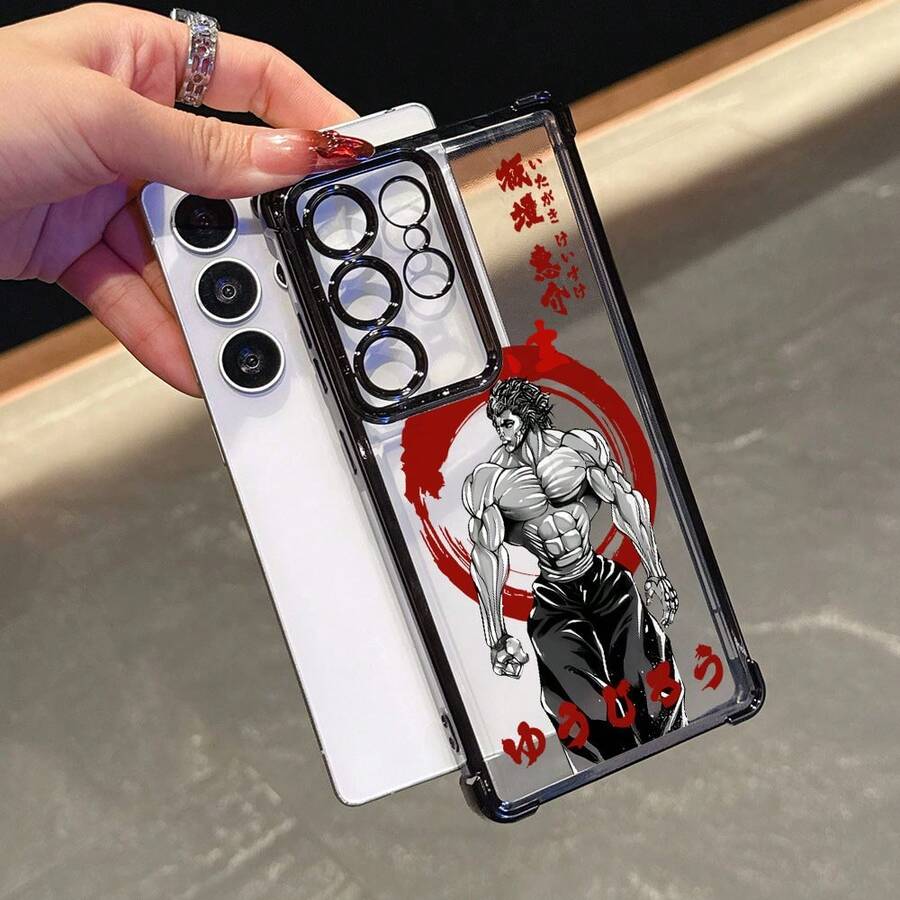 Personalidad Creativa de Alta Gama Estilo Japonés LujosoPatrón de anime de hombre musculosoFunda de teléfono adecuada paraparaSamsungparagalaxia25Borde24S23.S22.2120FE.20UltraA03A04E/M04.A05A064GA134GA154G/5GA255GA32 en español4G555GA03A04A05A12/M12.4GA135G/A04S.dieciséis4G/5Gtres cuadernos5G2020Mástres cuarenta y cuatro21FE.Nota20UltraMás4G5GMarco Electrochapado Cubierta Trasera Transparente Antigolpes - Colores mixtos - Ver 1