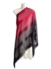 FADZOYLE 1 chiếc khăn choàng kẻ sọc ombre, đa năng cho mọi mùa, ấm áp vào mùa đông, che nắng mùa hè, thiết kế dài độc đáo, phù hợp cho mặc hàng ngày, váy dự tiệc, đám cưới, áo choàng, lớp lót, khăn che mặt cho phụ nữ, lễ hội, cầu nguyện và hành hương, khăn trùm đầu Hồi giáo mềm mại, cỡ lớn, váy dạ hội, tiệc tùng, du lịch, phụ kiện quà tặng - Nhiều màu - Xem 13