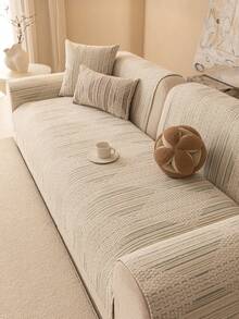 1pc All-Season Sofa Cushion Cover, Modern Minimalist Anti-Slip Sofa Seat Protector, Dust-Proof & Washable, Soft & Fade-Resistant, Pet-Friendly, Fits L-Shaped Sofa And 1/2/3/4 Seater Sofa