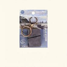 [Diario portátil] Mini diario de notas con llavero | 1 pieza | Papel de colores variados | Portátil | Diversos escenarios | Elegante - Multicolor - Ver 9