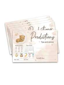 Party Game Gender Reveal Game Card Atmosphere Decoration Props For Boys Or Girls Anniversary Gift Party Decoration Happy Birthday Party Wedding Gift Bridal Shower SuppLies Prediction Advice Card - Shape - View 2