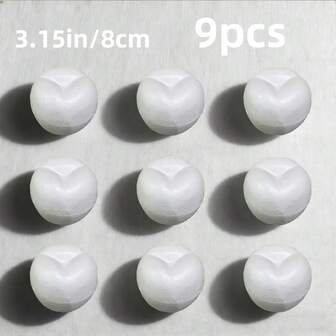 9 st 3,15 tum/8 cm skumäpplen, lämpliga för jul, nyårsfester, heminredning, butiksdekoration, bordsdekorationer, modellbygge