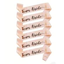 1件 Teambride 伴娘绶带，单身派对肩带 - 香檳色 - 查看 7