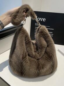 A Fashionable And Elegant New Autumn/Winter Solid Color Large Capacity Zipper Tote Bag For Women, Very Suitable For University, Work, Business, Commuting, Outdoor Activities, Travel And Outings For White-Collar Professionals. It Is An Ideal Choice For Work, Shopping, Attending Parties, Fashion Events, And Also Makes A Great Gift For Friends. - Multicolor - View 6