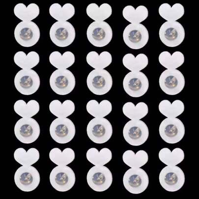 Transparent Silicone & Plastic Earring Backs - Earring Backs, Earring Stabilizer Pads For Heavy Earrings, Comfortable Replacement Backs Prevent Ear Lobe Sagging, Fit Large Earrings, Heart Shapes And Acrylic Designs