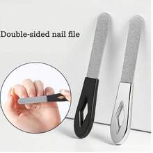 4pcs Double-Sided Stainless Steel Nail File, Nail Grinder, Sanding Strips, Grinding Strips, Thick Nail File - Multicolor - View 10