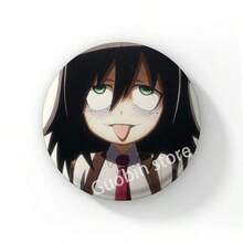58mm 新款趣味动漫《丧女》黑木智子后室徽章胸针，动漫抱枕胸针，包包配饰装饰，朋友礼物，圣诞风格 - 58 mm - 查看 15