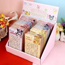 1 Set/1 Sheet Nail Stickers Cartoon Japanese Anime Cartoon Character Relief Nail Stickers Waterproof Nail Stickers, Cute And Beautiful, A Gift For Friends, Creating A Sense Of Surprise, Good-Looking And Affordable, New Year's Gift, Valentine's Day Gift, Easter Gift(Stochastic Style) - Multicolor - View 5