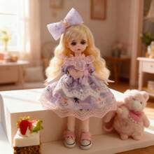 New 6-Inch BJD Doll Clothes, 30cm Doll Dress & Jacket Set (Doll, Shoes, Socks Not Included)
