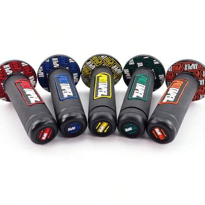 2 st universal tejp för motorcykelstyren, lämplig för ATV, terrängmotorcykel Protaper och ProTapered-modifiering, halkfri gasreglage, kompatibel med Kawasaki, Suzuki, KTM, EXC SX YZF CRF, motorcykelstyren, motorcykelstyren, motorcykelgasreglage, motorcykelhandtag, motorcykelhandtag, motorcykeltillbehör, Domino styren motorcykel