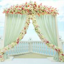 1/2 Pcs 10m Large Size Transparent Backdrop Curtain, Suitable For Party, Ceiling, Wedding Arch, Reception Area And Other Decoration Occasions
