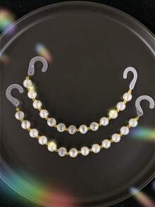 2 piezas Cadenas de Estilos Múltiples (Cadena de Cristal, Cadena de Aleación de Zinc, Cadena de Perlas, Cadena Arcoíris, Cadena de Cuentas Rosas) Encantos Huecos para Zapatos DIY Decoraciones, Adecuado para Sandalias, Pantuflas, Zapatos con Agujeros y Otros Artículos de Mujeres, Accesorios Multifuncionales de Clips para Zapatos - Regalo Perfecto para Fiestas, Fiestas y Ocasiones Especiales