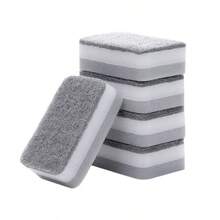 5/10/15/20 Pcs Heavy Duty Double-Sided Cleaning Sponge Set - Effectively Cleans Stubborn Stains, Gentle On Utensils, Ideal For Commercial Cleaning Services - Reusable, Highly Absorbent, Easy To Clean! - Multicolor - View 2