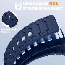 Bandletic - Silicone Magnetic Bands Compatible With ,37006849 - Navy Blue - View 6