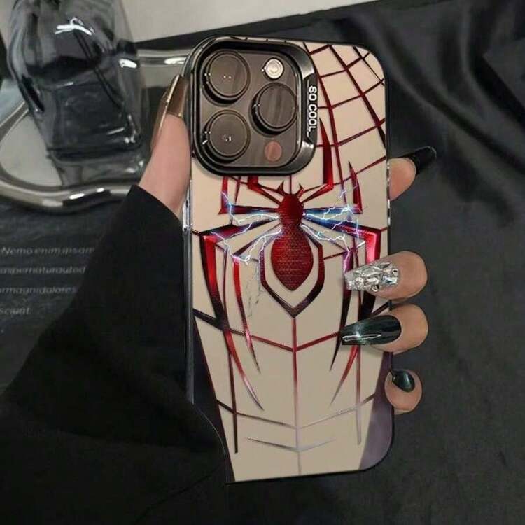funda de teléfono resistente a las caídas para protección de soporte Anti-arañazos que no amarillea Funda protectora de material de regalo, protector de teléfono, adecuado tanto para hombres como para mujeres, absorción de impactos incorporada y funci - Negro - Añade 1