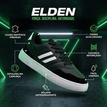 Men's Casual Tennis Shoes Original Comfortable And Durable R1712 - Black and White - View 2