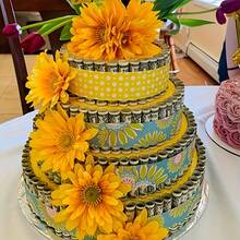 4片装泡沫圆形面板套装，用于制作仿真蛋糕，蛋糕店DIY模型，适用于婚礼装饰、学校模型，可涂漆和可塑形泡沫板